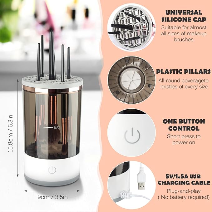 SOFTHAVEN™-Electric Makeup Brush Cleaner